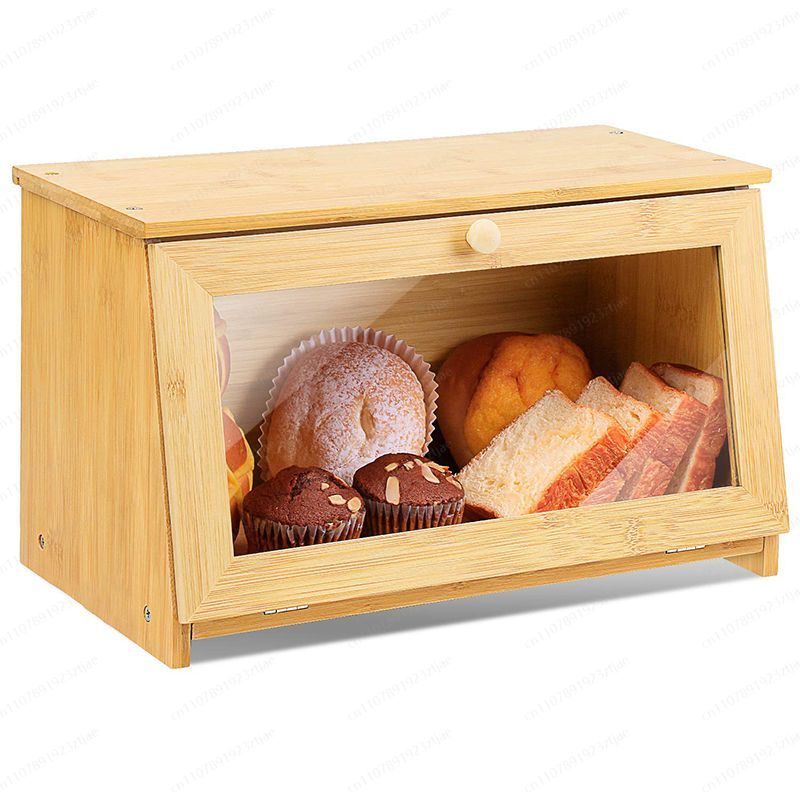 Kitchen Cabinet Baking Organizer - 유리문이 있는 빵 보관 진열장, 주방