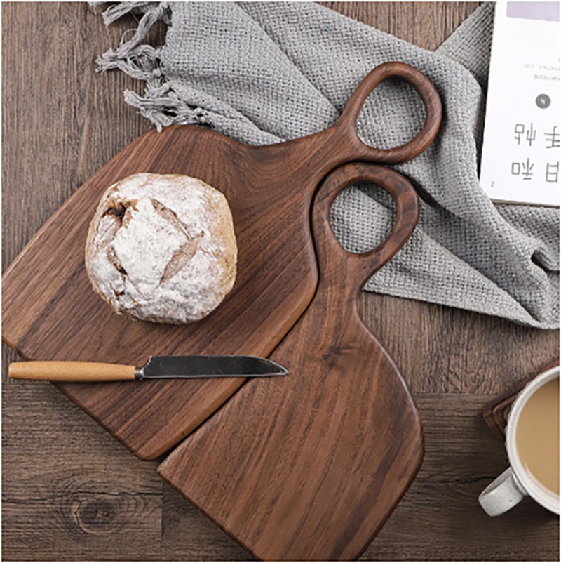 Kitchen Baking - 검은 호두 단단한 도마 나무 트레이