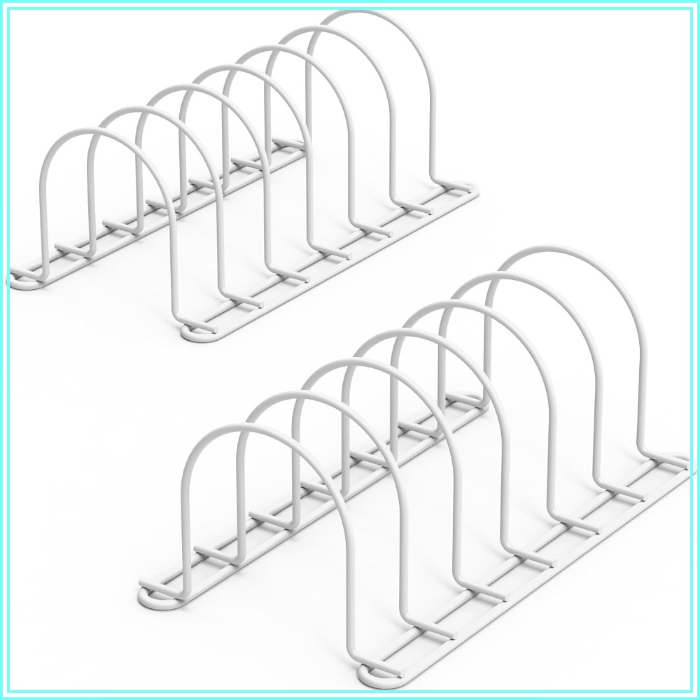 Kitchen Cabinet Baking Organizer - 수직형 식기 정리대, 10.5인치 접시/냄비/뚜껑/도마/베이킹 시트용