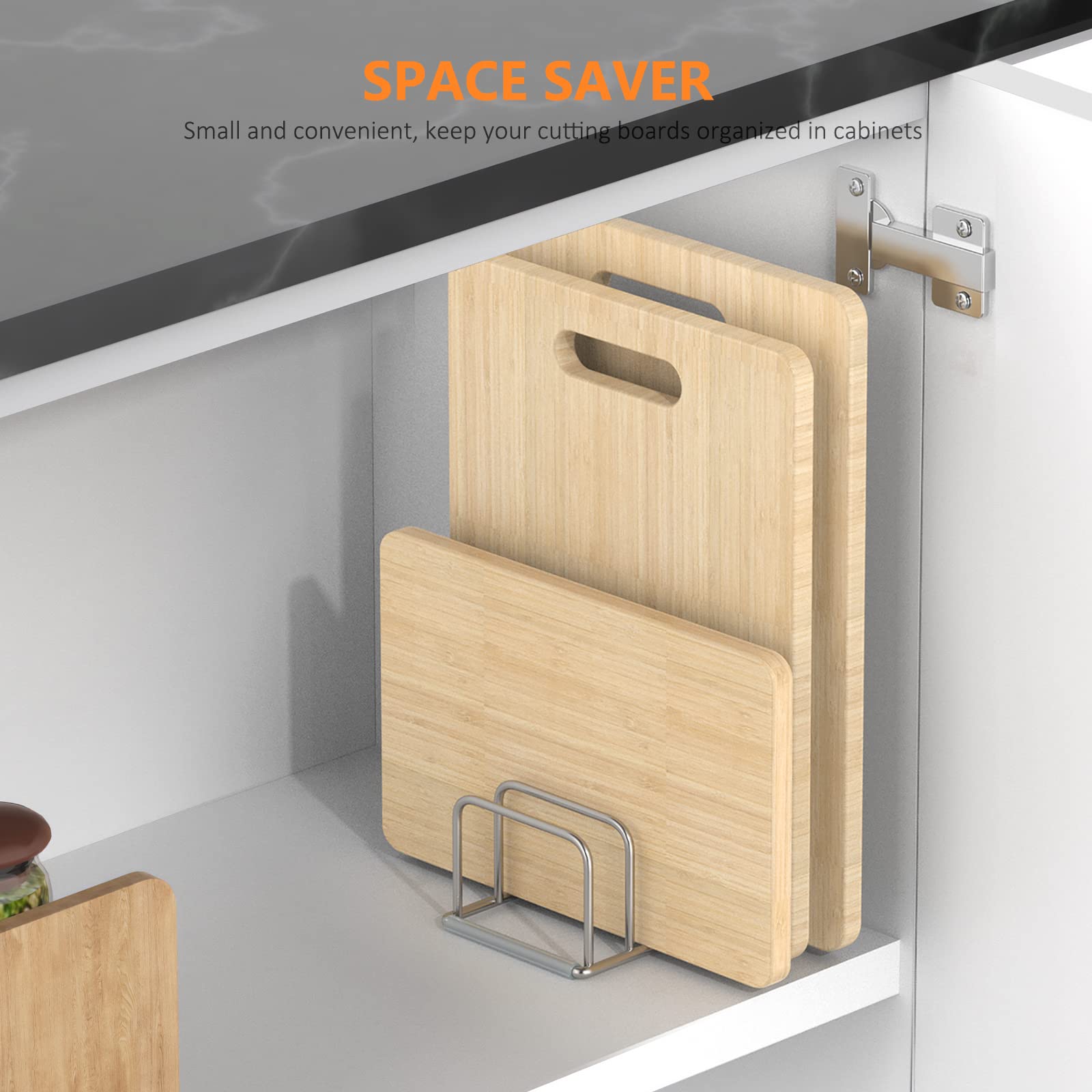 Kitchen Cabinet Baking Organizer - 주방 캐비닛 정리함, 스틸 조리기구 홀더,