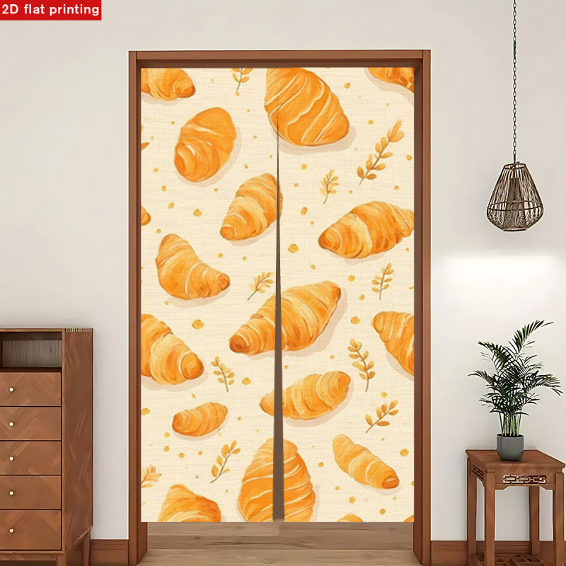 Kitchen Baking Nook - VIKAMA 크루아상 태피스트리 장난스러운 베이킹 모티브