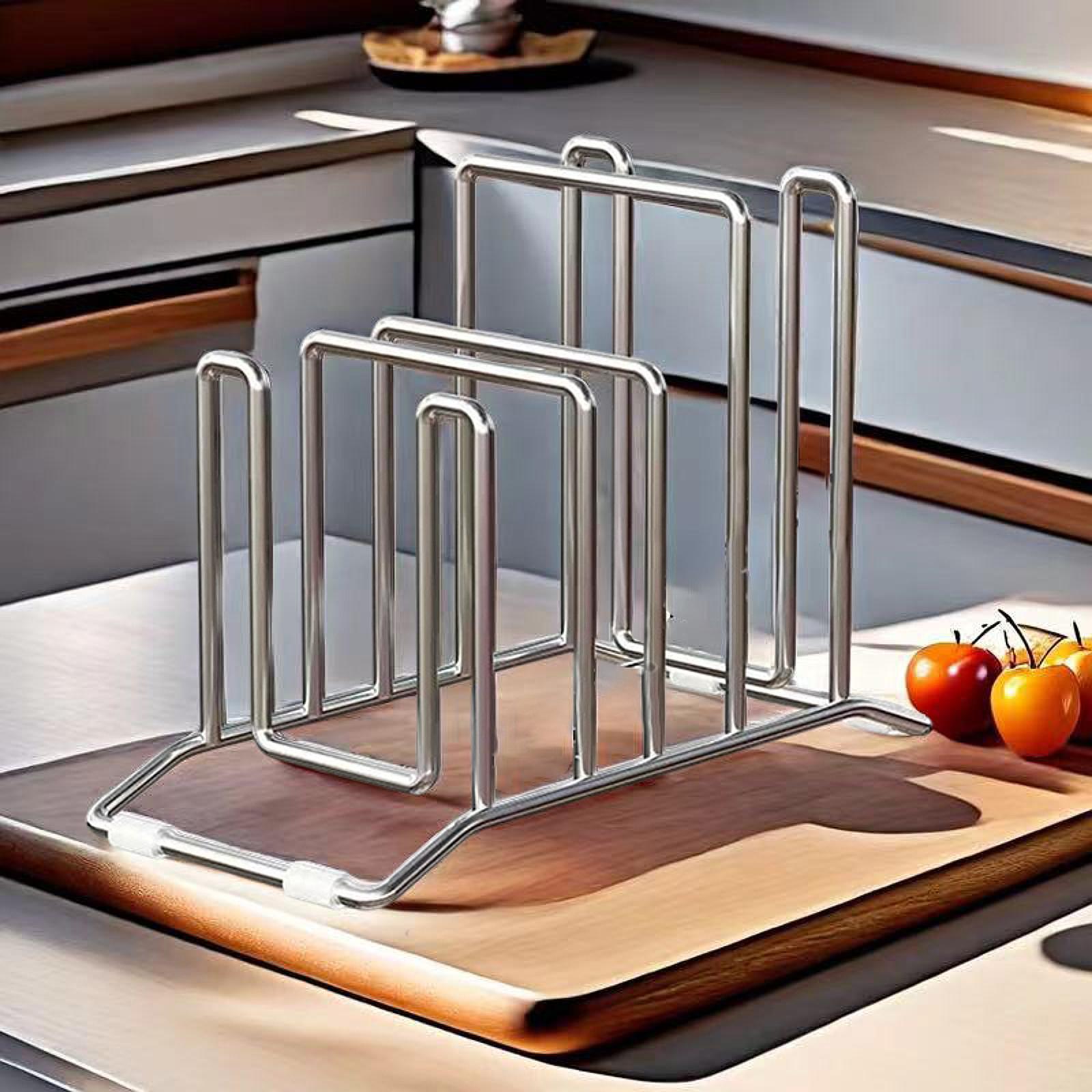 냄비 뚜껑 홀더 스테인리스 스틸 랙 주방 캐비닛 선반  - Kitchen Cabinet Baking Organizer 리뷰 및 가격