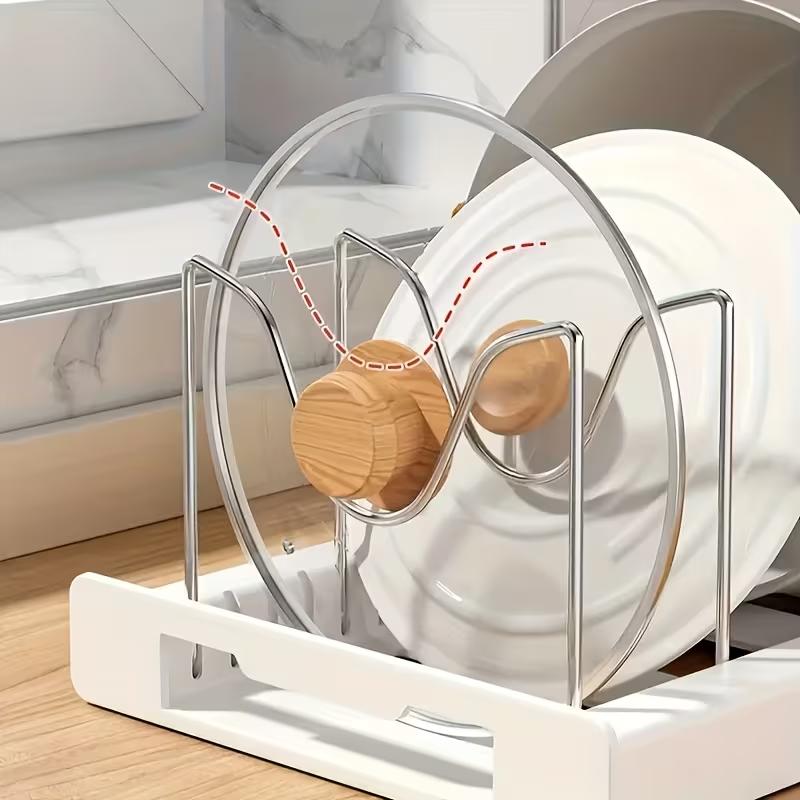 ABS 확장형 냄비 및 프라이팬 정리대, 조절 가능한  - Kitchen Cabinet Baking Organizer 리뷰 및 가격