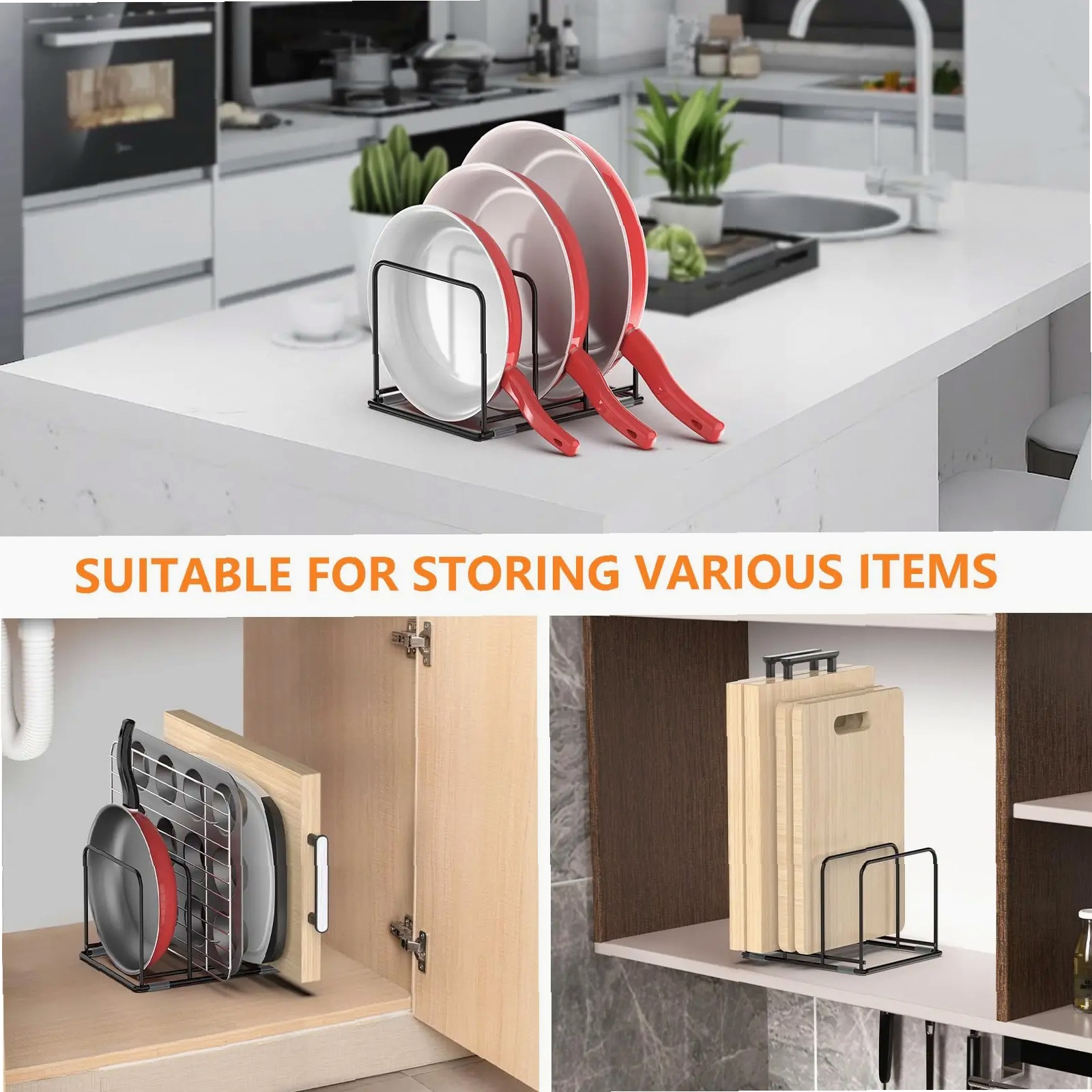 주방 캐비닛용 팬 정리대, 스킬렛 및 베이킹 트레이용  - Kitchen Cabinet Baking Organizer 리뷰 및 가격