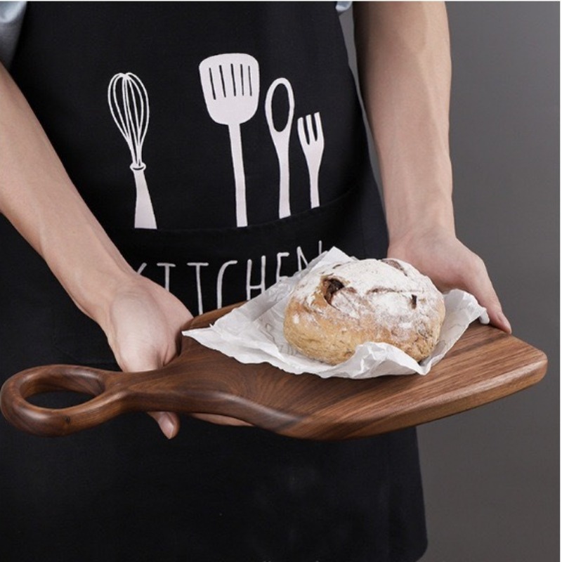 검은 호두 단단한 도마 나무 트레이 피자 보드 도마 주 - Kitchen Baking 리뷰 및 가격