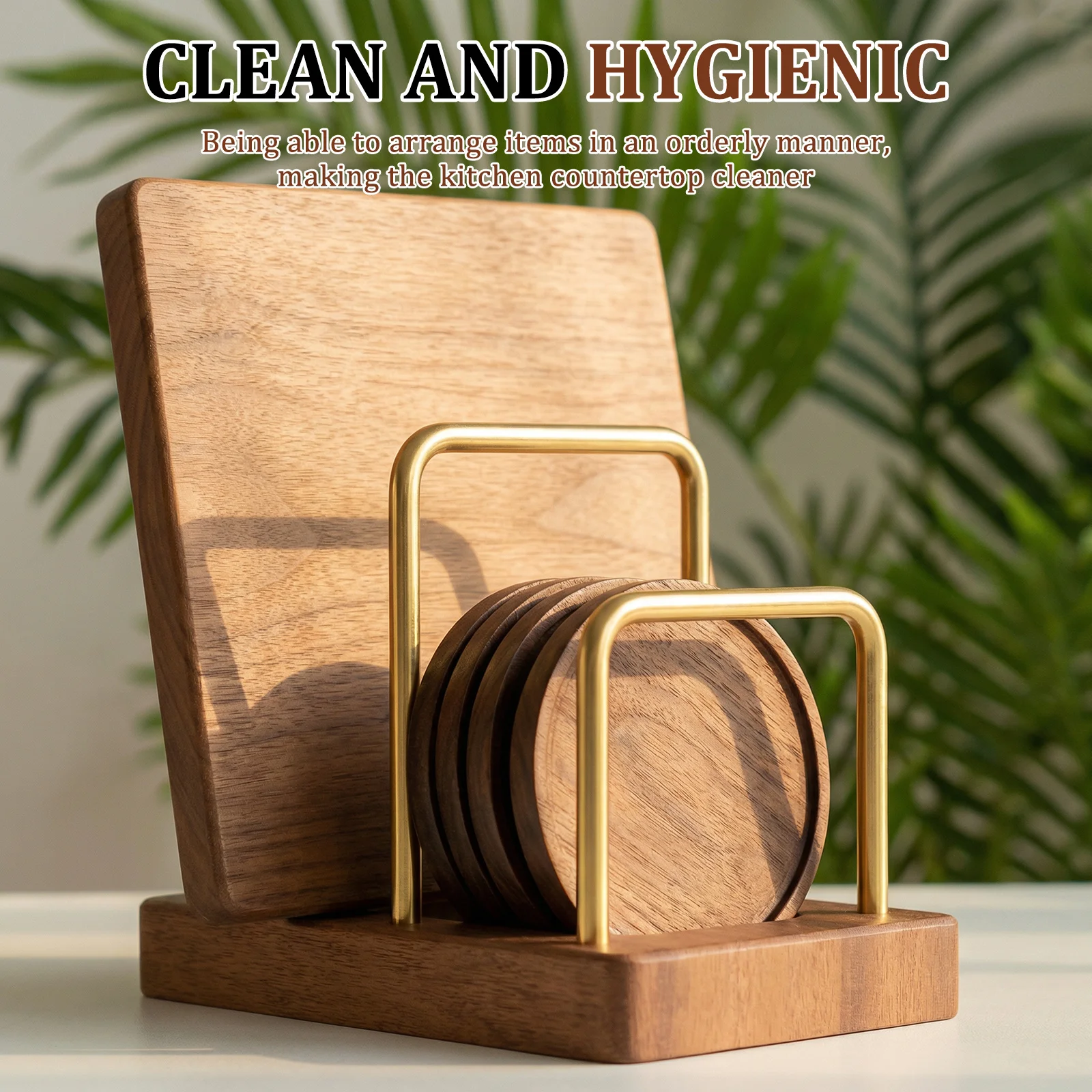 냄비 뚜껑 거치대, 도마 정리대, 나무 받침대, 베이킹 - Kitchen Cabinet Baking Organizer 리뷰 및 가격