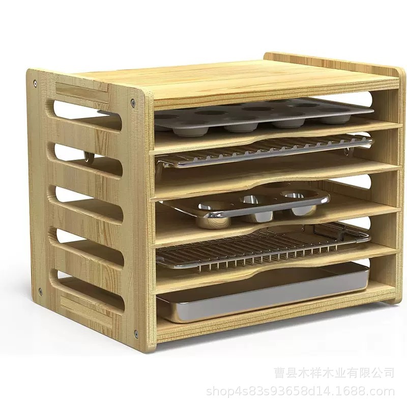 원목 주방 수납장 다층 식기 정리대 트레이 칸막이 베이 - Kitchen Cabinet Baking Organizer 리뷰 및 가격