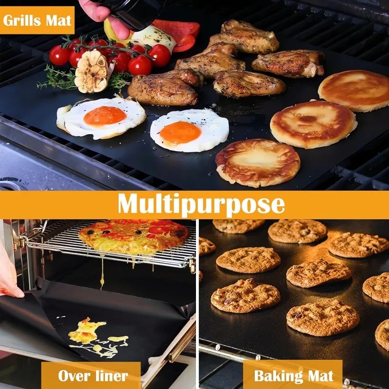 5개 테플론 그릴 매트 논스틱, 바베큐 야외 그릴 및  - Super Kitchen Baking Mat 리뷰 및 가격