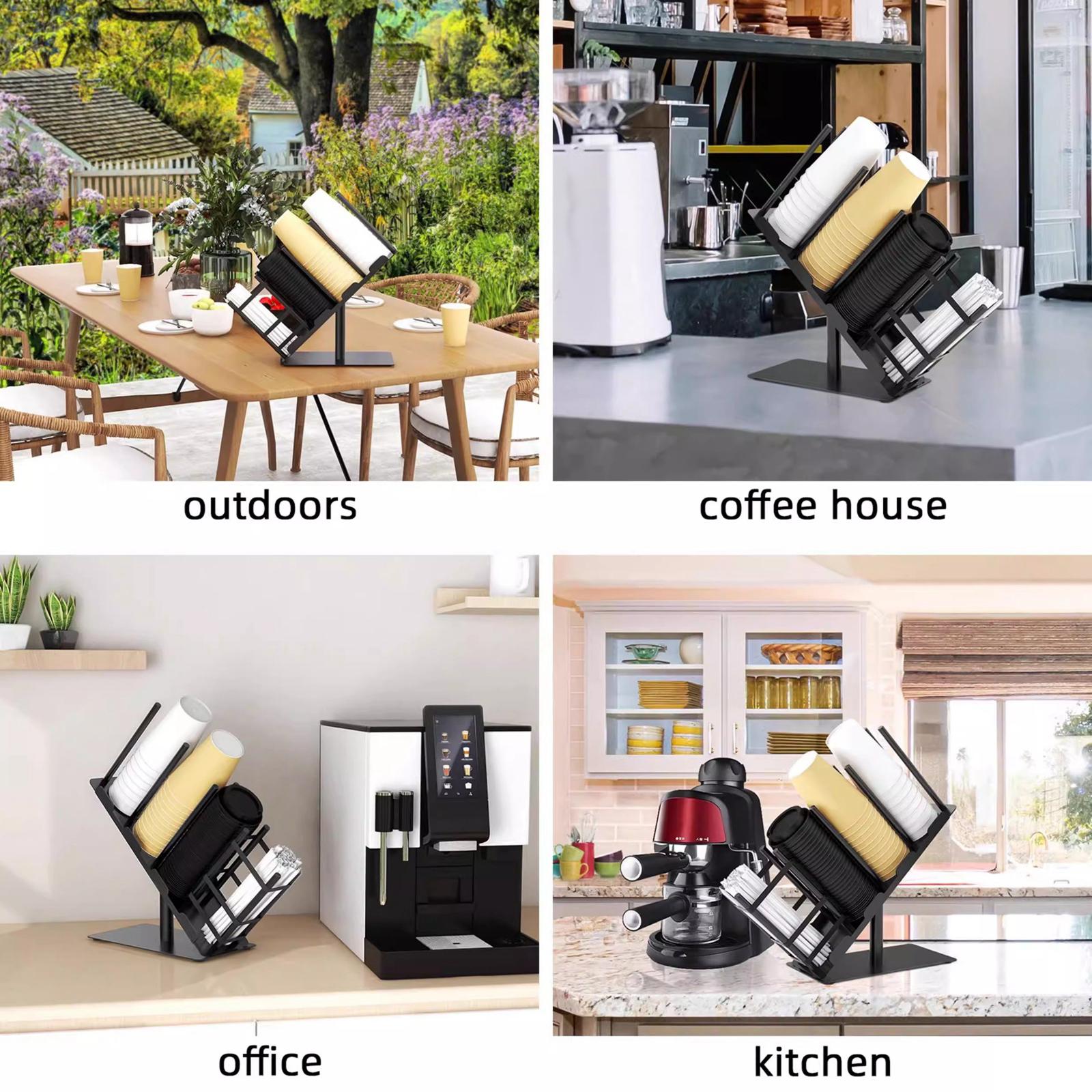 종이컵 및 뚜껑 홀더 보관 랙 디스펜서 정리대 (휴게실 - Kitchen Cabinet Baking Organizer 리뷰 및 가격