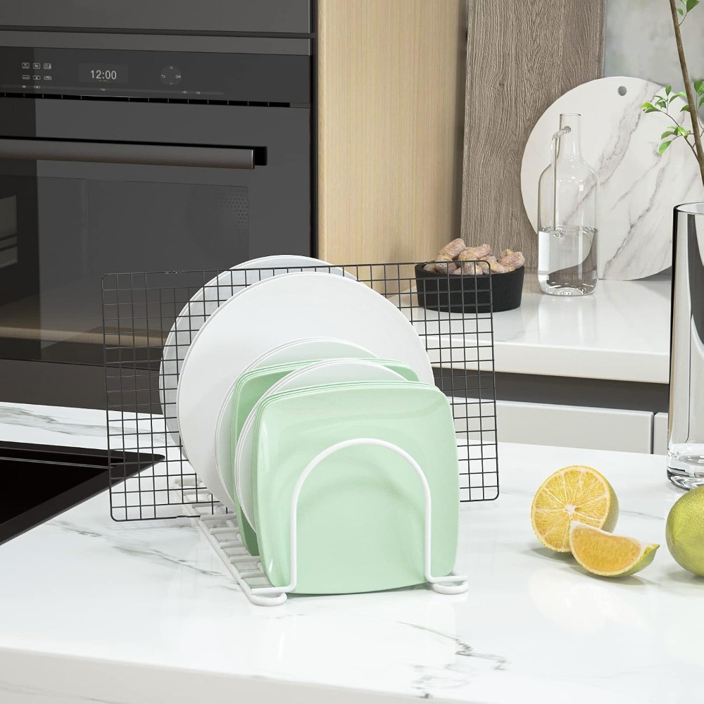 수직형 식기 정리대, 10.5인치 접시/냄비/뚜껑/도마 - Kitchen Cabinet Baking Organizer 리뷰 및 가격