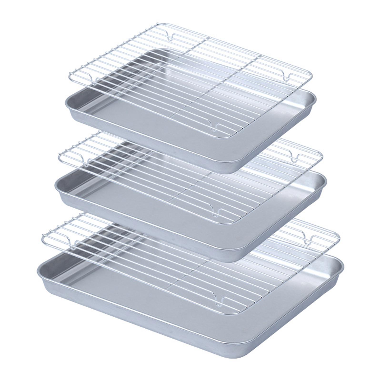 쿠키, 고기, 빵을 위한 와이어랙이 있는 베이킹 시트  - Kitchen Baking Pan Storage 리뷰 및 가격