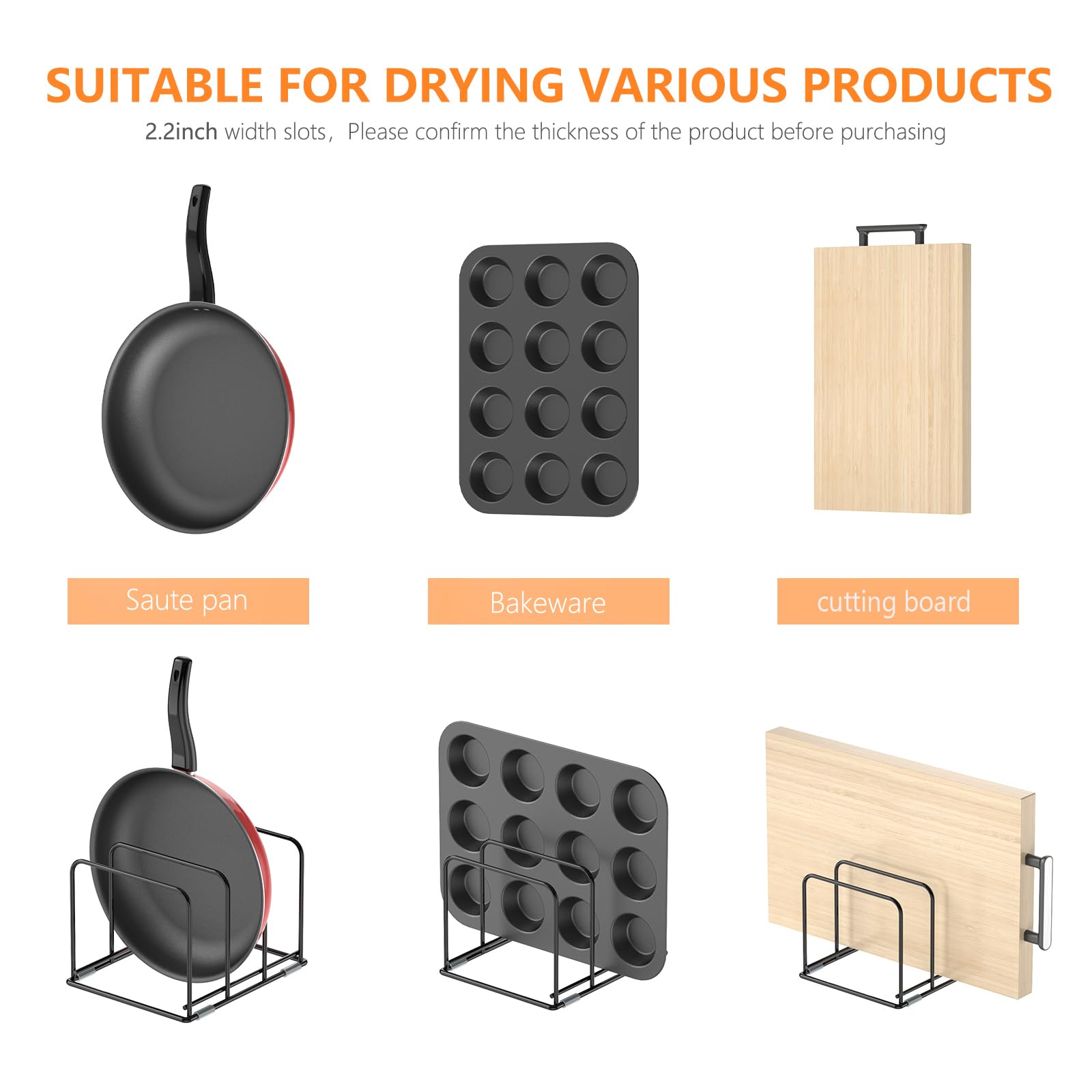 팬 주최자 주방 캐비닛 주최자, 강철 조리기구 홀더,  - Kitchen Cabinet Baking Organizer 리뷰 및 가격