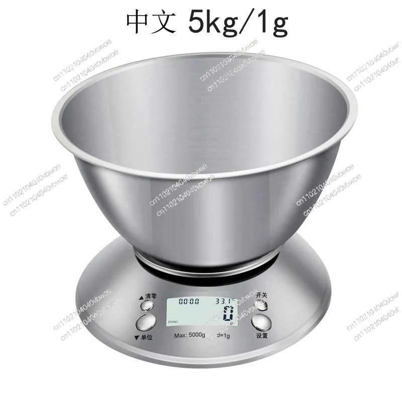 스테인리스 스틸 주방 저울 (볼 포함) 5kg/1g 전 - Kitchen Baking Table 리뷰 및 가격