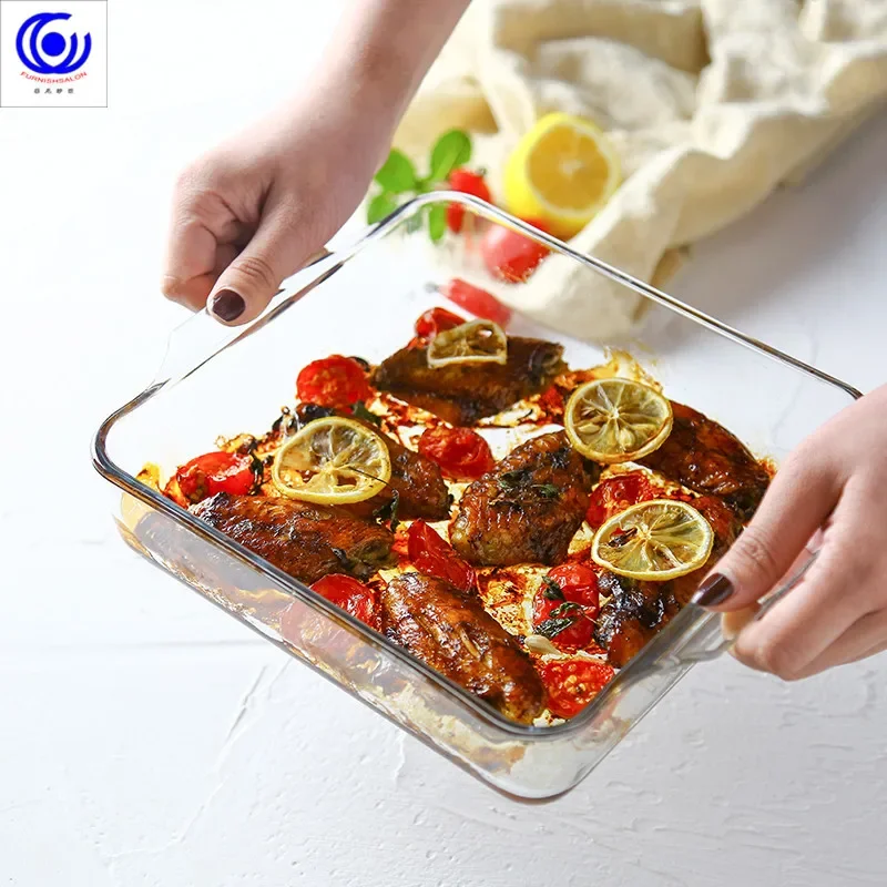 대용량 강화 유리 베이킹 접시 팬, 오븐 기본 플레이트 - Kitchen Baking Pan Storage 리뷰 및 가격