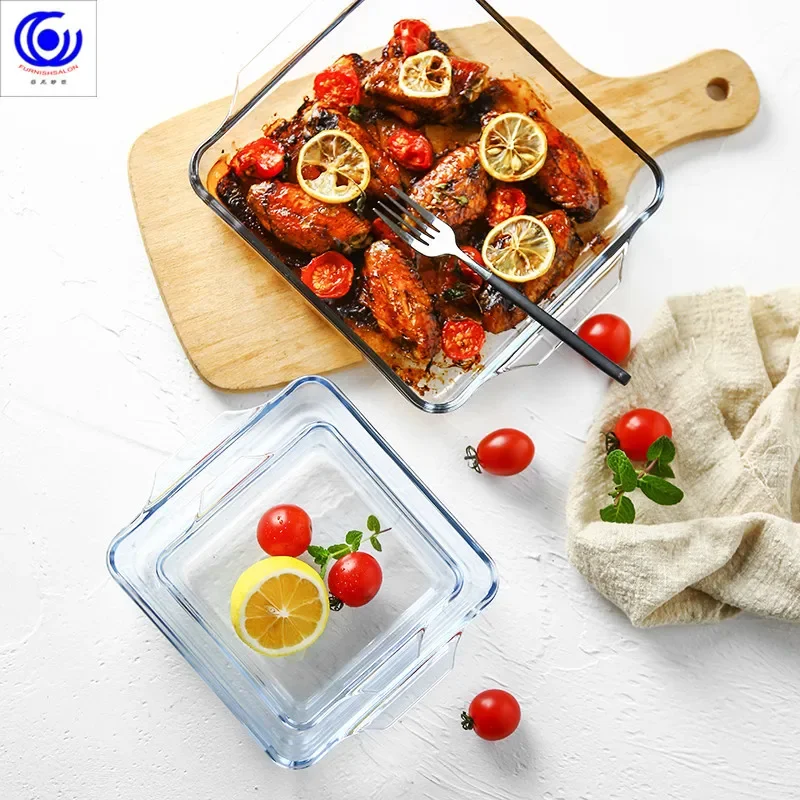 대용량 강화 유리 베이킹 접시 팬, 오븐 기본 플레이트 - Kitchen Baking Pan Storage 리뷰 및 가격