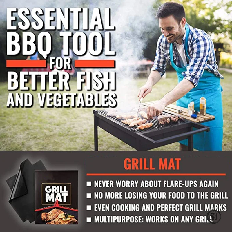 1/5/10개 60*40cm 논스틱 BBQ 그릴 매트  - Super Kitchen Baking Mat 리뷰 및 가격