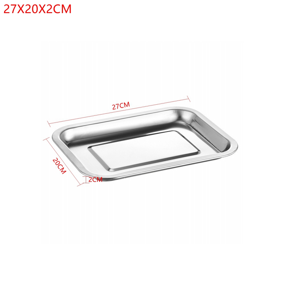 1개 스테인리스 스틸 식품 트레이 직사각형 과일 채소  - Kitchen Baking Pan Storage 리뷰 및 가격