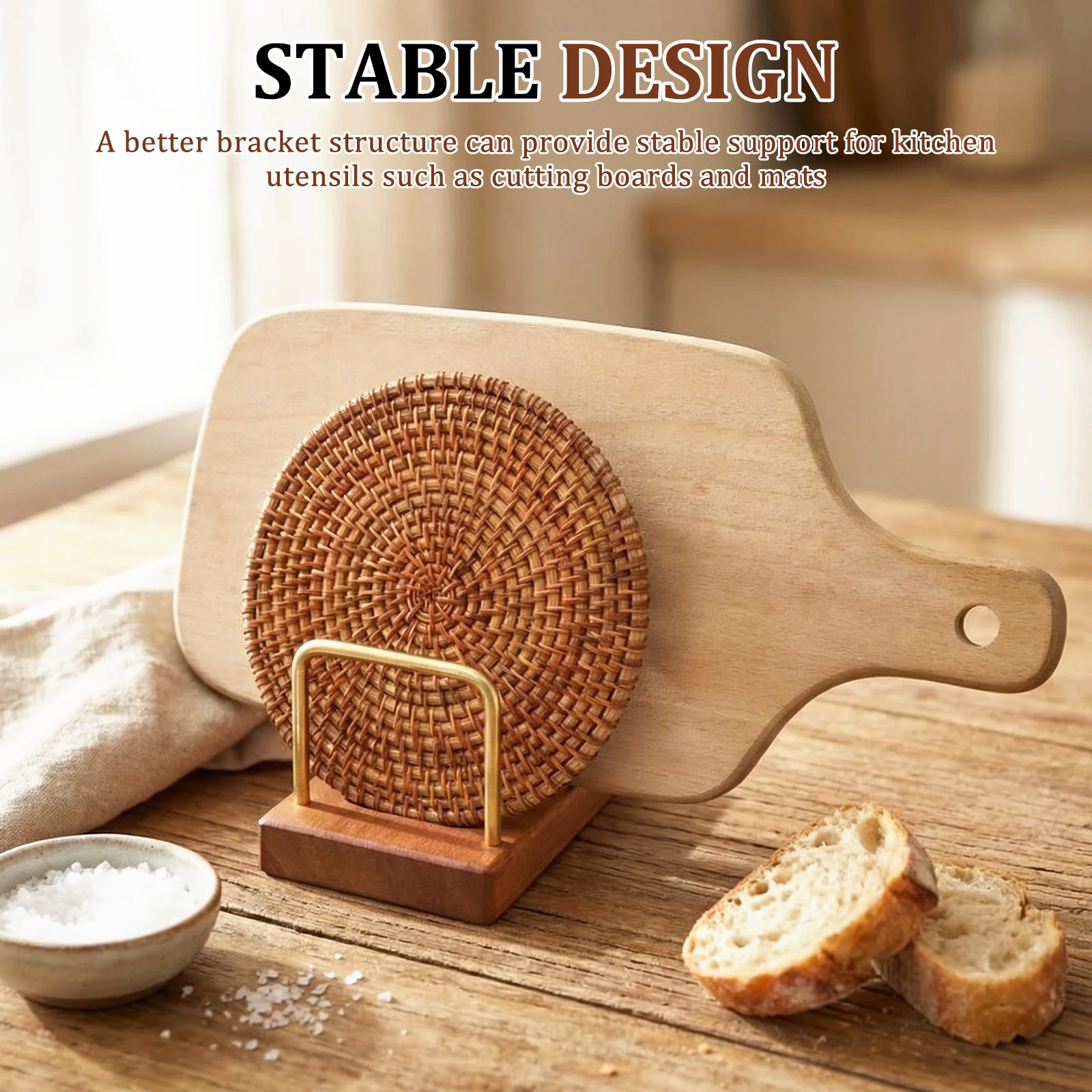 냄비 뚜껑 걸이대 도마 정리대 나무 받침대 베이킹 팬  - Kitchen Cabinet Baking Organizer 리뷰 및 가격
