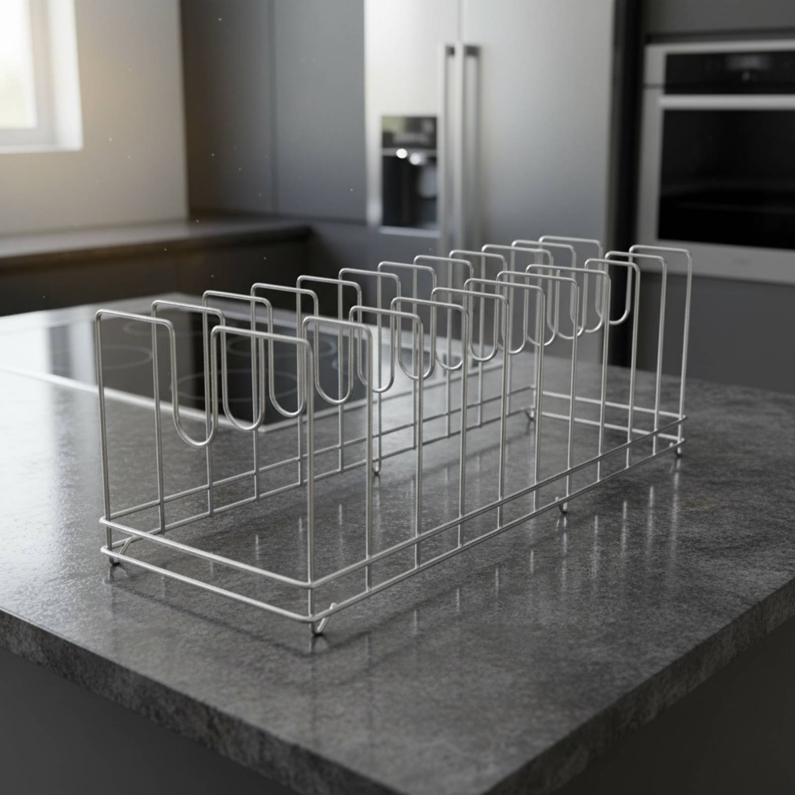 피자팬 랙 공간 절약 베이킹 트레이 홀더 냄비 뚜껑 스 - Kitchen Baking Pan Storage 리뷰 및 가격