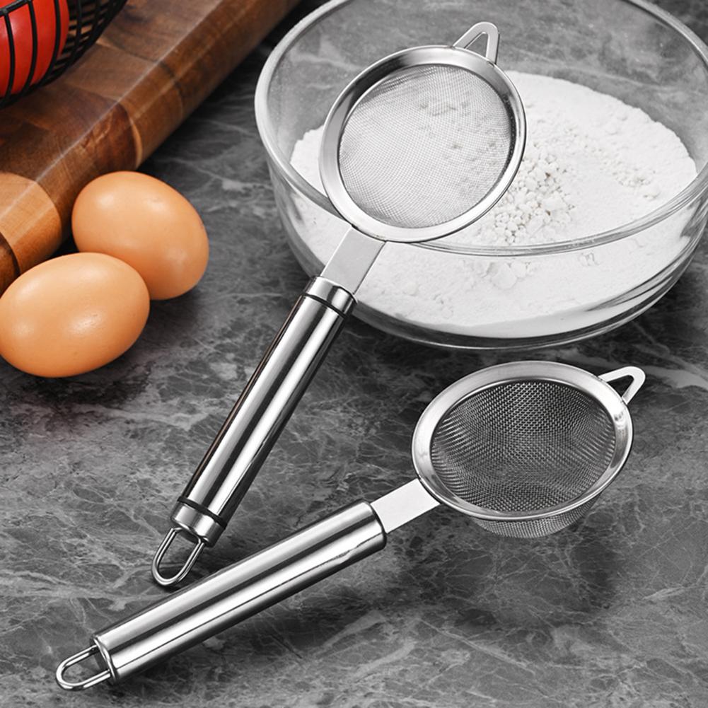 미끄럼 방지 손잡이가 있는 스테인레스 스틸 미세망 거름 - Baking (Kitchen Ingredient) 리뷰 및 가격